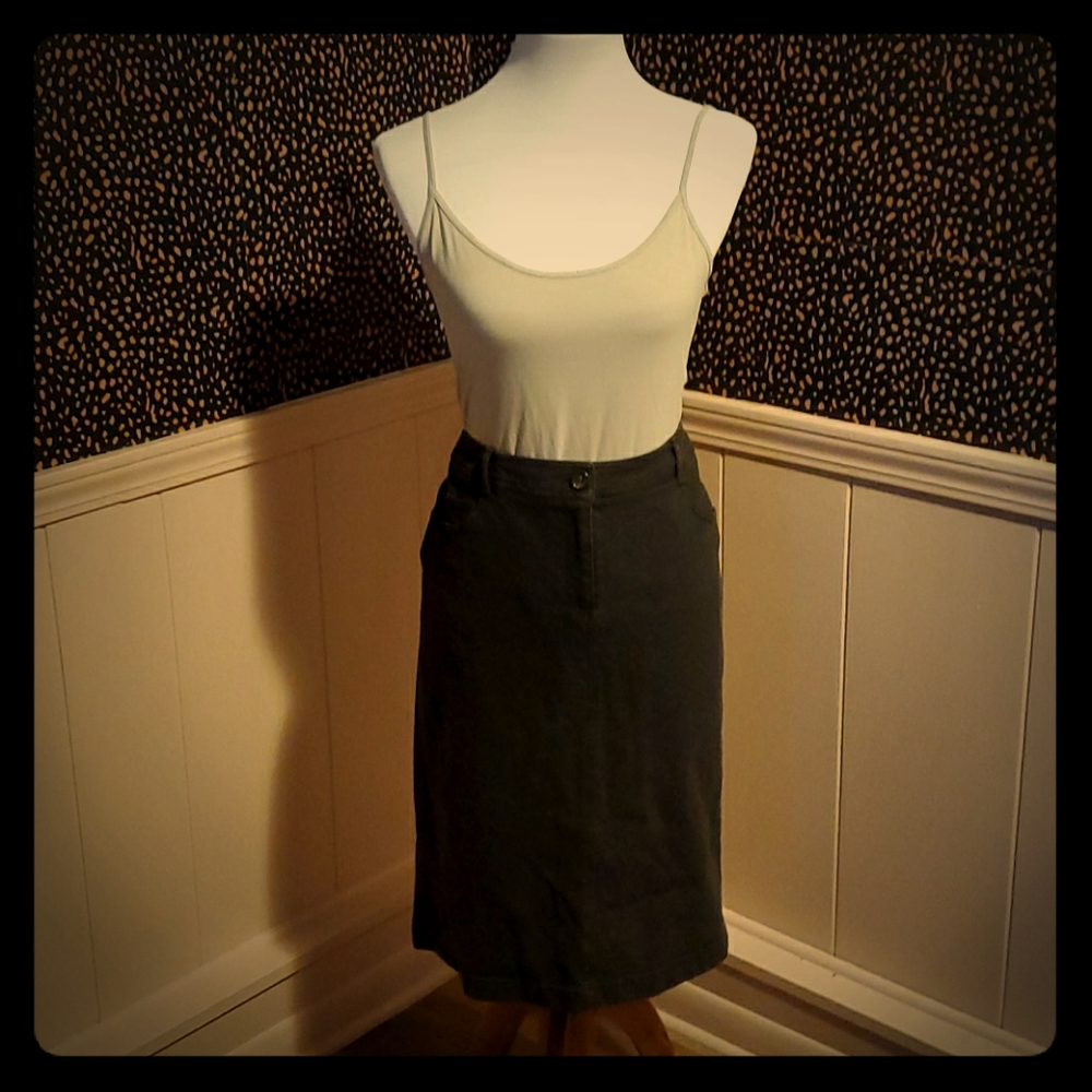 Brown Corduroy Skirt